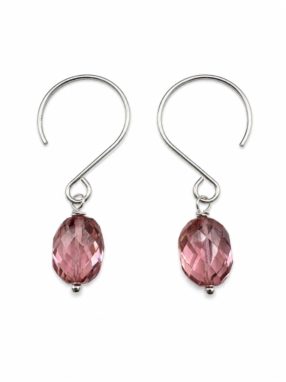 HKB711 Morganite Hook Earrings